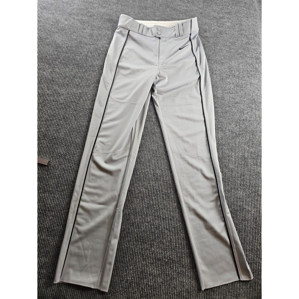 Nike Men's Vapor Select Piped Baseball Pants Gray Black SizeM